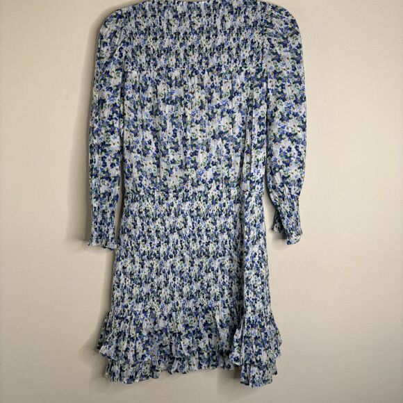 Veronica Beard Darrah Smocked Mini Dress - Picture 7 of 9